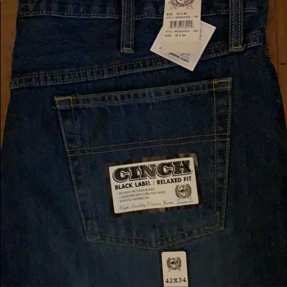 Cinch Jeans black label NWT 
Size 42X34